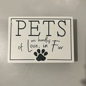 Pet home decor sign